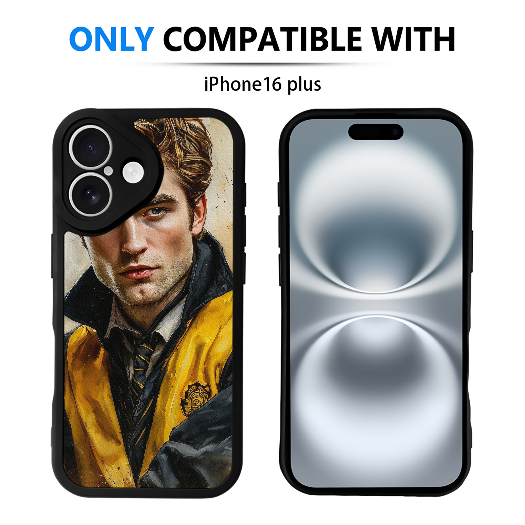 （画像用） Harry Potter ハリー・ポッターシリーズ 【iPhone 16シリーズ対応】シリコンスマホケース（レザー調） 材質：シリコン
